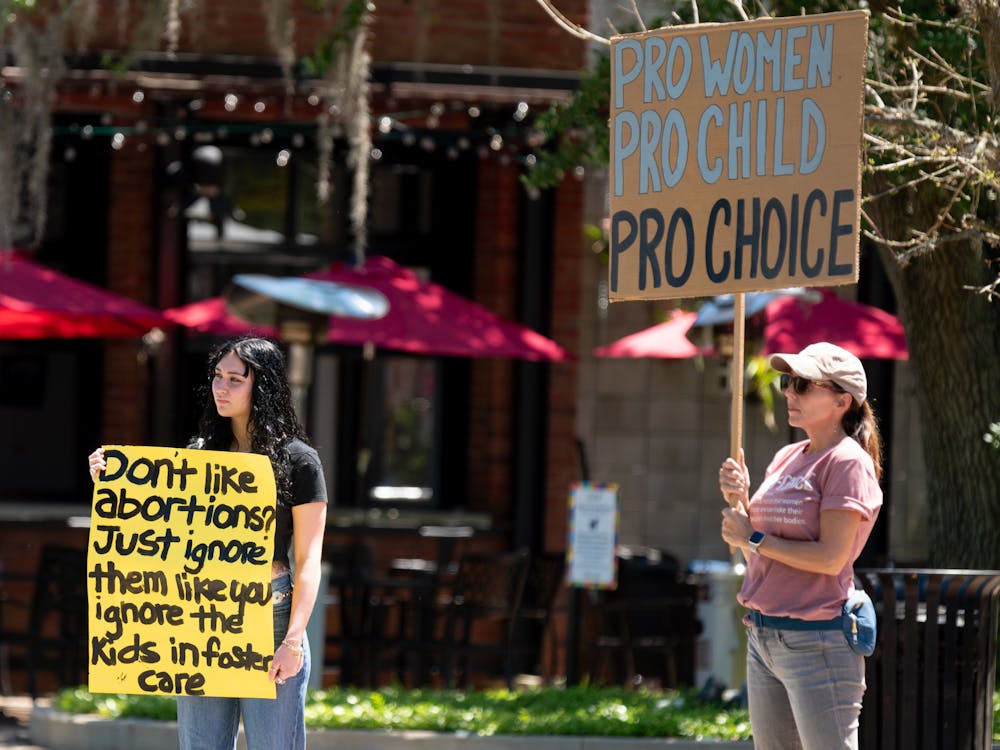 Gainesville Residents Rally Downtown Against Florida's Abortion Ban