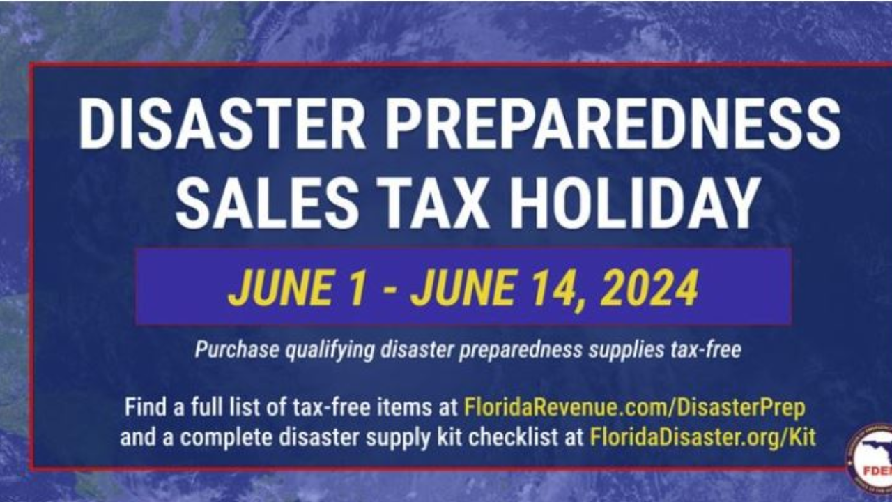2024 Florida Tax-Free Days for Disaster Prep