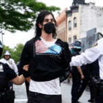 Viral Video: NYPD Officer Hits Pro-Palestinian Protester Many Times in Bay Ridge!