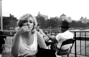 Iconic Moment 1957: Marilyn Monroe's Hot Dog Date in NYC!