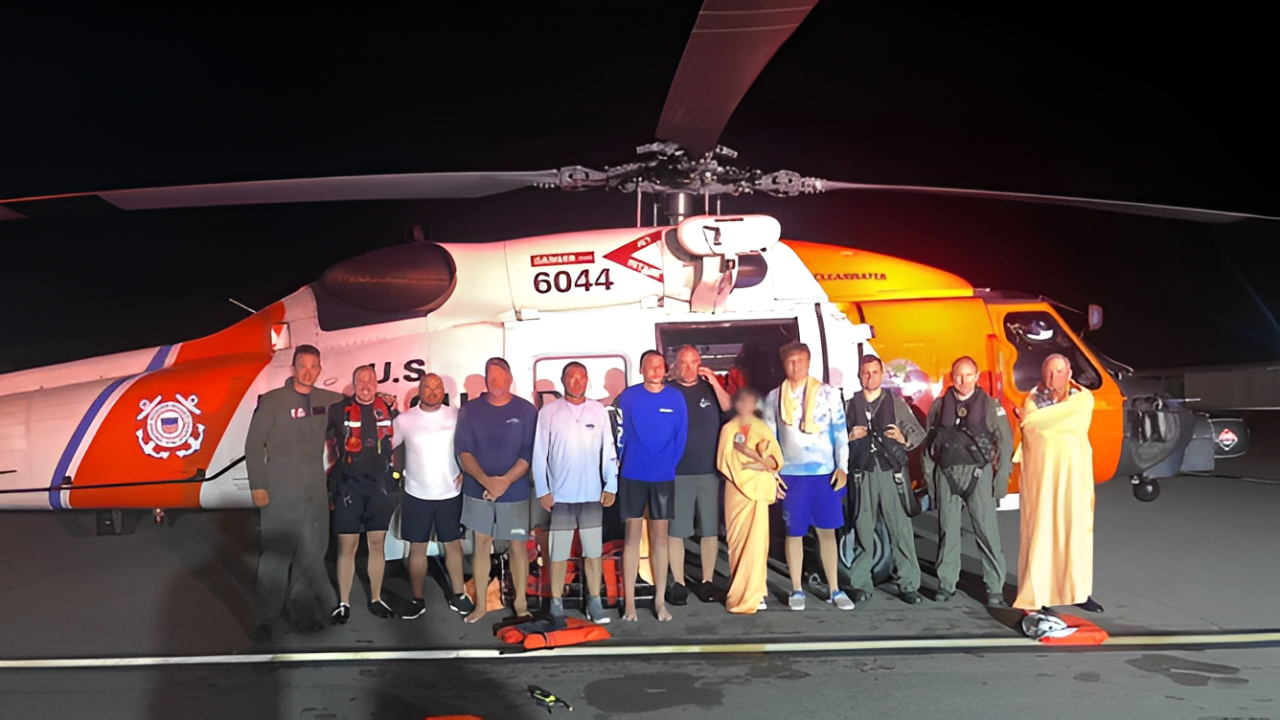 Coast Guard Saves Eight Individuals in The Gulf of Mexico