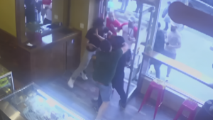 Chaos Breaks Out in a New York City Coffee Shop After Someone Is Stabbed