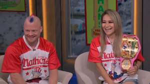 A Couple Falls in Love at Nathan's Hot Dog Eating Contest in NYC