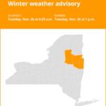 NY weather: Winter weather advisory affecting New York until Tuesday afternoon