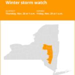 NY weather: Winter storm watch issued for New York for Thursday and Friday