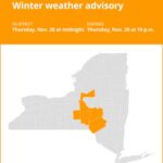 NY weather: Winter weather advisory for New York for Thursday – up to 8 inches of snow