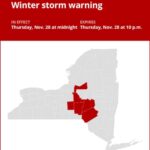 NY weather: Winter storm warning for New York for Thursday – up to 9 inches of snow