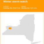 NY weather update: Genesee County under a winter storm watch from Saturday to Monday