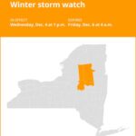 NY weather: Winter storm watch for New York from Wednesday to Friday