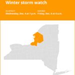 NY weather update: Winter storm watch for New York from Wednesday to Friday