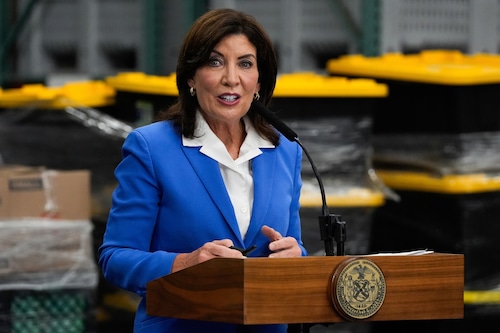 N.Y. Gov. Kathy Hochul announces funding to organizations at risk of hate crimes or terrorism