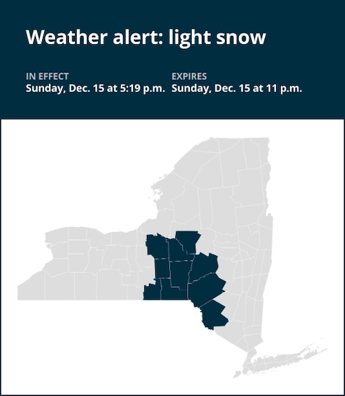 NY weather: Be prepared for freezing rain and light snow in New York until Sunday night