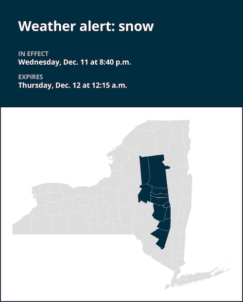 NY weather: Prepare for snow in New York until early Thursday