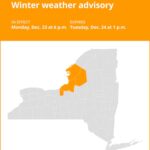 NY weather: Winter weather advisory for New York until Tuesday afternoon