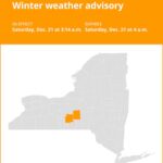 NY weather: Winter weather advisory for Tompkins and Cortland counties early Saturday morning