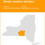 NY weather: Winter weather advisory issued for New York until early Saturday morning