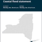 NY weather update: Coastal flood statement for Queens and Nassau County until Monday morning