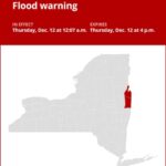 NY weather update: Flood warning issued for Washington County until early Thursday evening