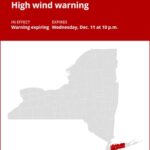 NY weather update: High wind warning expected to expire at 10 p.m.