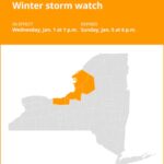 NY weather update: Winter storm watch for New York from Wednesday to Sunday