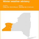 NY weather update: Winter weather advisory issued for New York until Saturday morning