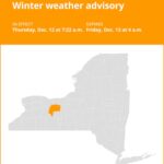 NY weather update: Winter weather advisory issued for Ontario County until early Friday morning