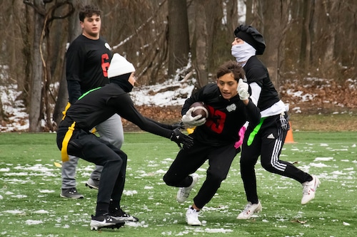 Next Level Flag Football players brave cold Saturday at Bloomingdale Park (74 action-packed photos)