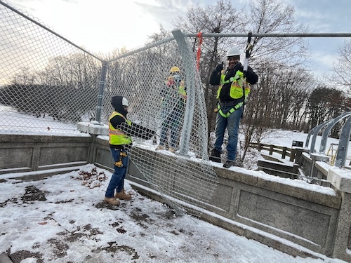 Controversial fencing taken down at scenic Staten Island park