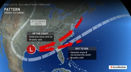 N.Y. weather: Southern storm being tracked for weekend could bring snowfall to city