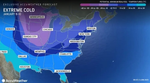 N.Y. weather: Waves of arctic air will make for cold snap into mid-January