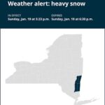 NY weather: Look for heavy snow in Columbia and Dutchess counties Sunday evening