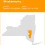 NY weather: Wind advisory issued for New York until Tuesday night