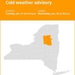 NY weather update: Herkimer and Hamilton counties under a cold weather advisory until Wednesday morning