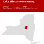 NY weather update: Lake effect snow warning issued for Herkimer County until early Sunday evening