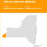 NY weather update: Winter weather advisory for Chautauqua County until Thursday morning