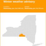 NY weather update: Winter weather advisory issued for Tioga and Broome counties until Wednesday morning