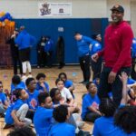 New York Knicks and the YMCA collaborate to host a Saturday Night Lights Basketball clinic with a special guest